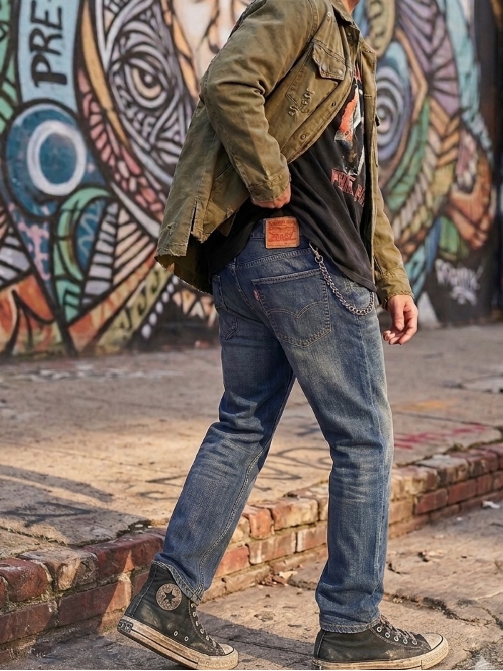 Levi's 569 Jeans 36x30 Loose Straight Mens Medium Wash Relaxed Fit Denim Pants‎